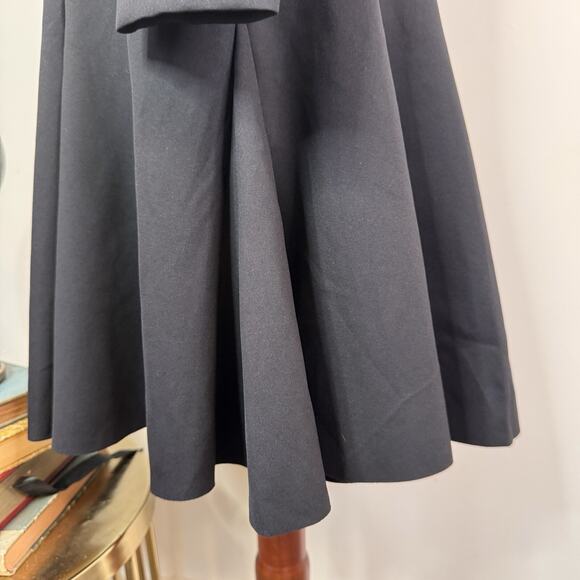 NWT Akris Punto Midi Dress A Line Black High Neck Modern Size 12 $1290 - Picture 6 of 12